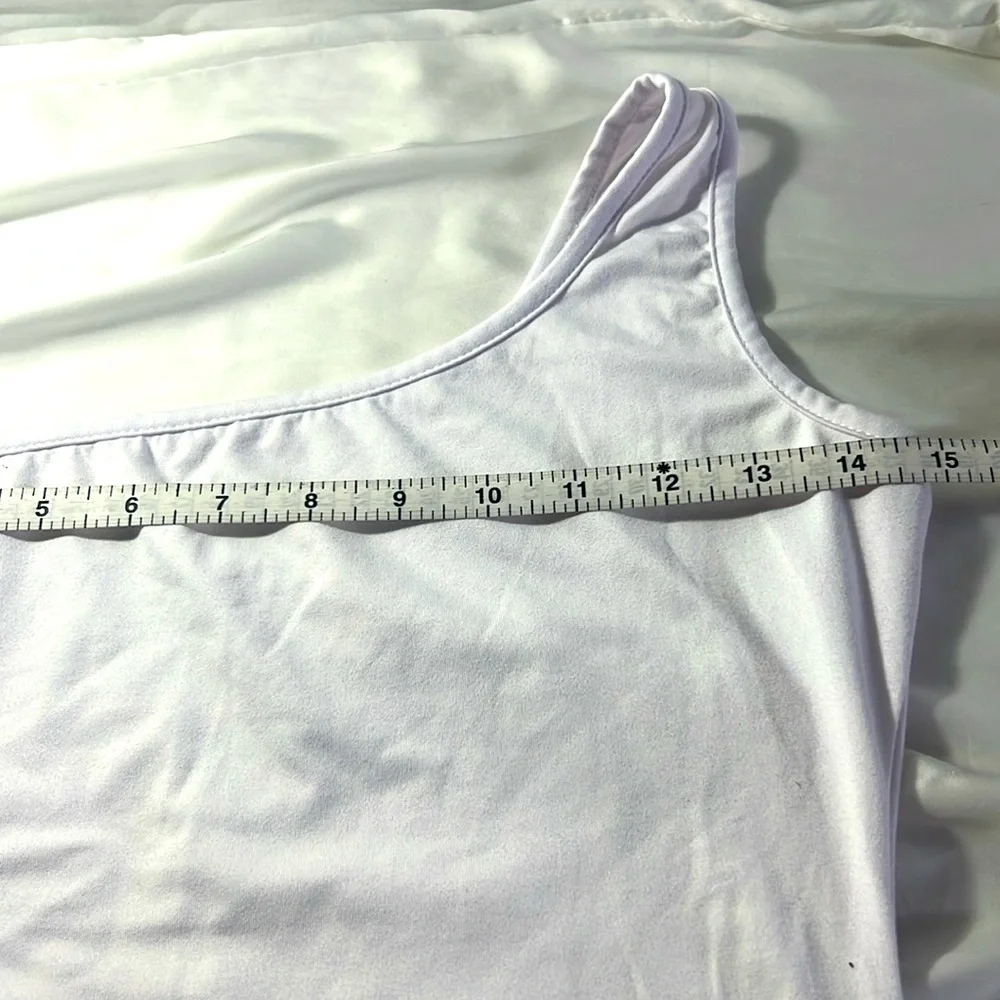 One-Shoulder White‎ Mini Dress Women’s Small